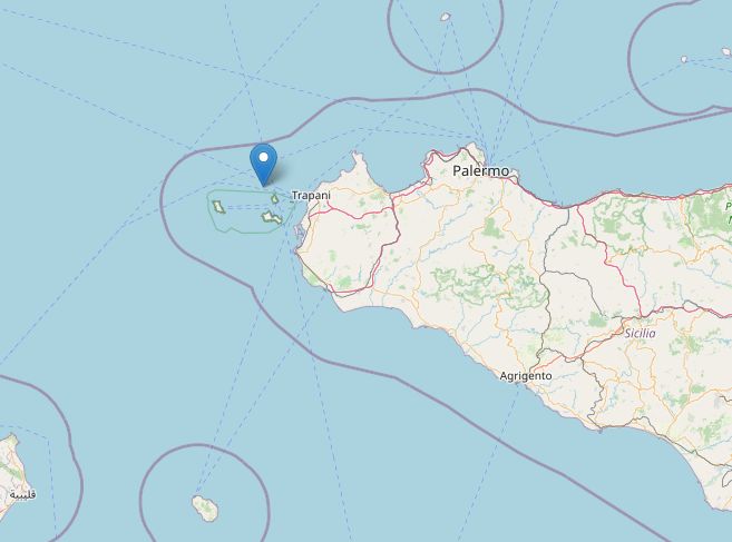 Isole Egadi, scossa di terremoto di magnitudo 4